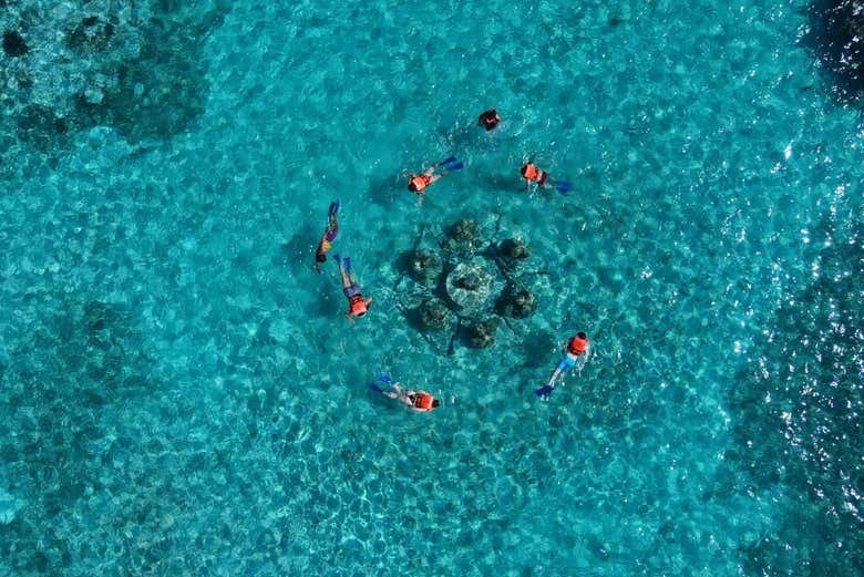 Águas cristalinas de Puerto Maya
