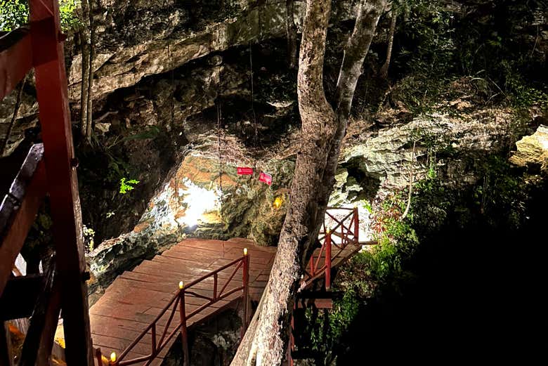 Accediendo al cenote