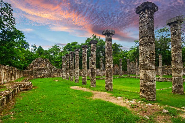 Columnas del Templo de los Guerreros