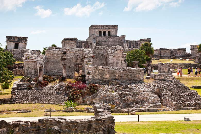 Disfrutando de la visita guiada por Tulum