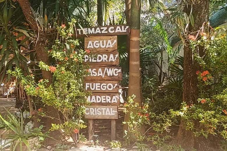 L'ingresso del temazcal di Cancún