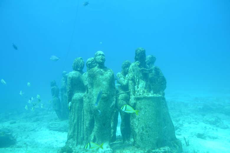 Exposición bajo el agua