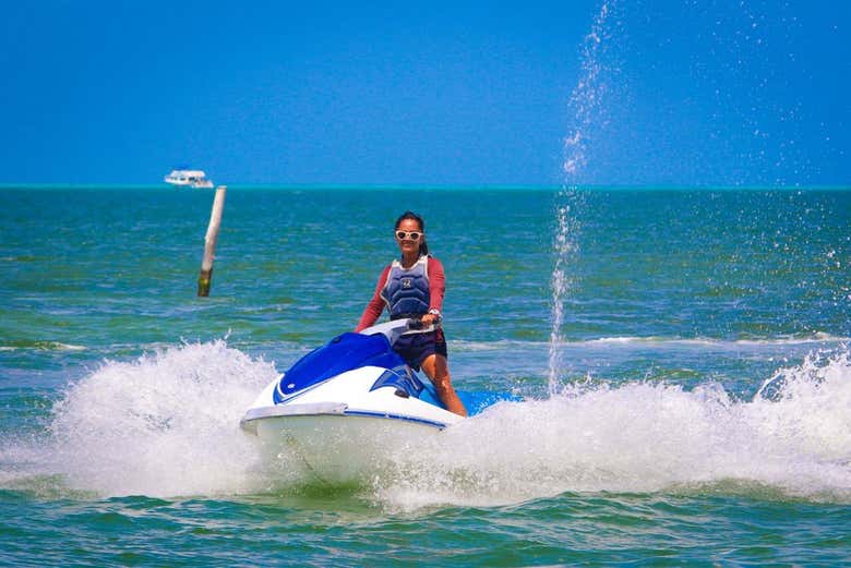 Águas turquesas de Cancún