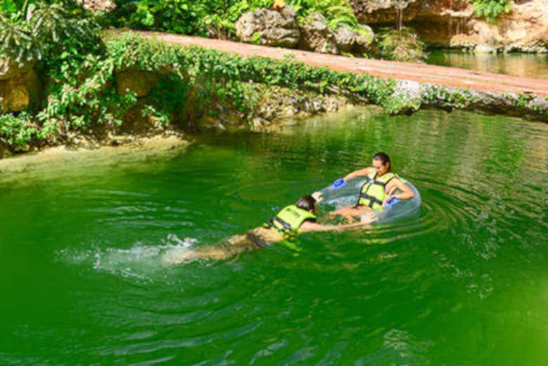 Swimming in a cenote