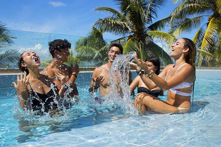 Uma das piscinas do Parque Garrafón 