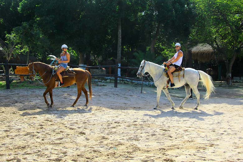 Practicando la cabalgata