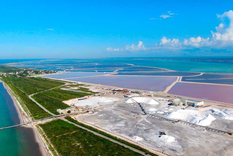 Las Coloradas viste dall'alto