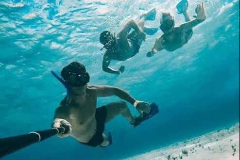 Momento selfie no mar!