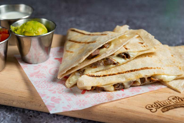 Você prefere quesadillas?