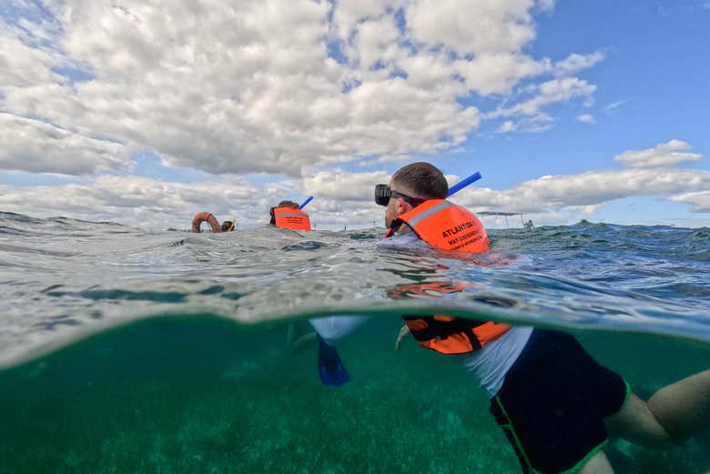Snorkeling a Puerto Morelos
