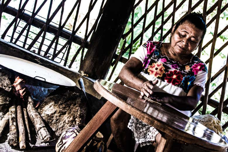 Atelier de tortilla maya