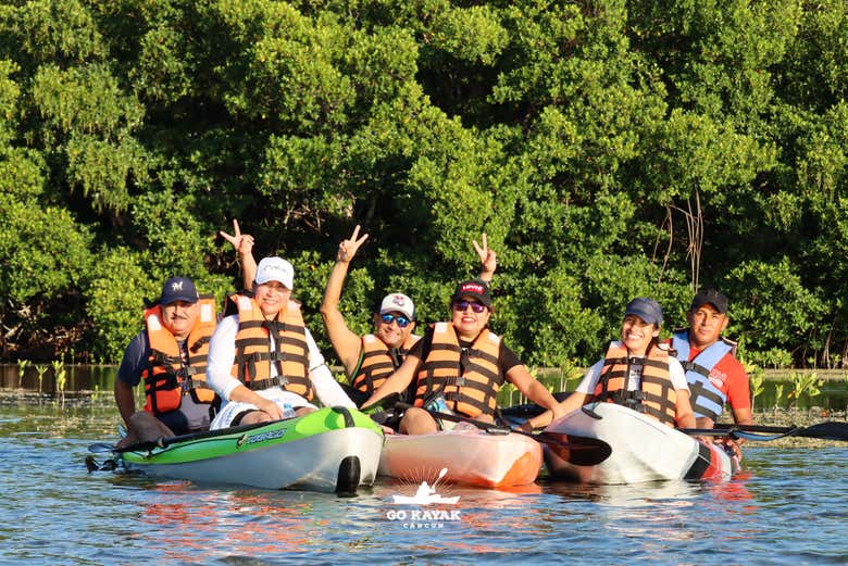 Kayaking as a group