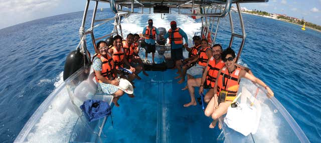 Passeio de barco transparente por Cancún