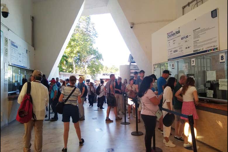 Empezando la visita de Chichén Itzá