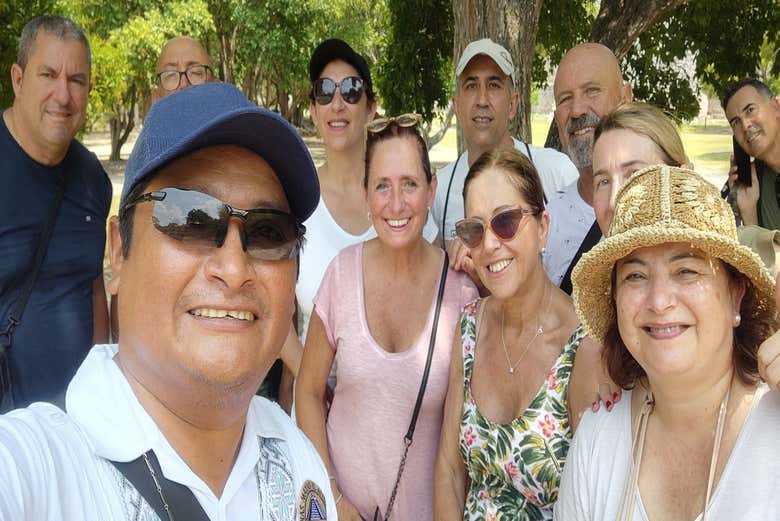 Foto de grupo en Chichén Itzá