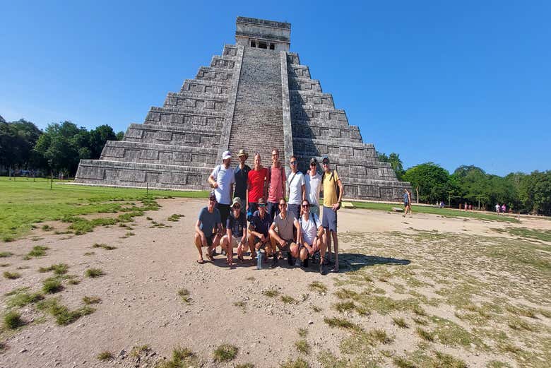 Durante la visita di Chichén Itzá