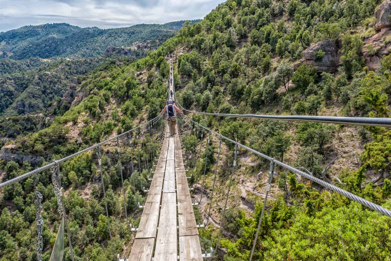 Puente colgante de las Barrancas del Cobre