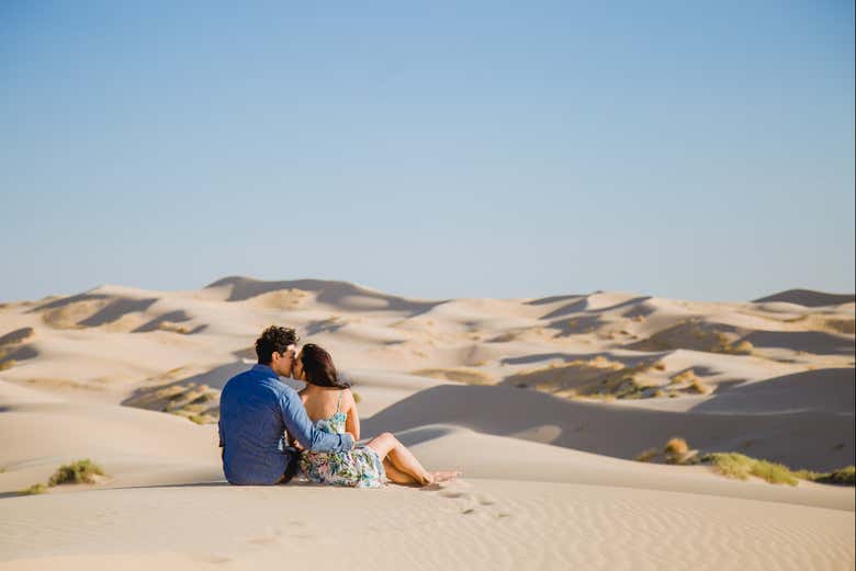 A romantic moment on the dunes