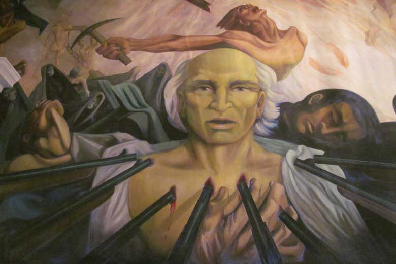 Mural de la historia de la ciudad de Chihuahua