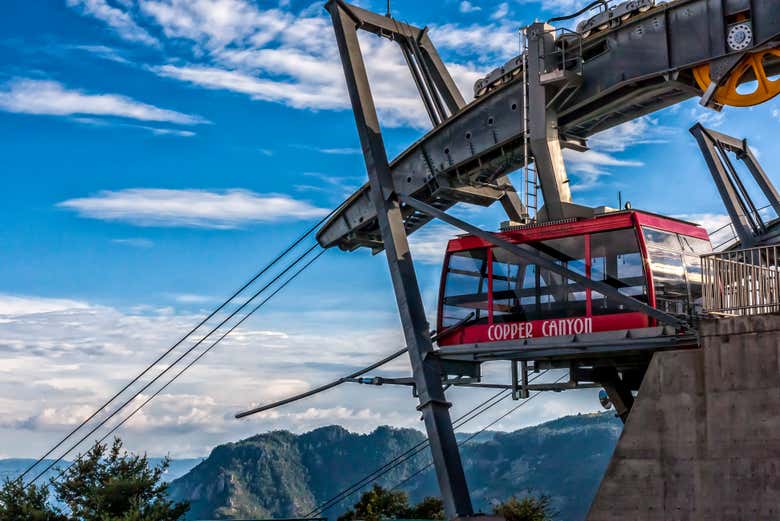 A bordo del teleférico