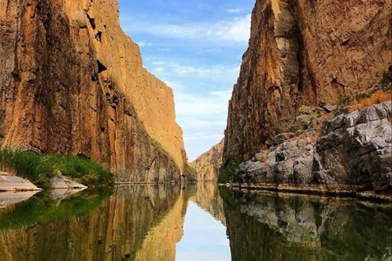 Disfrutando de sus aguas tranquilas