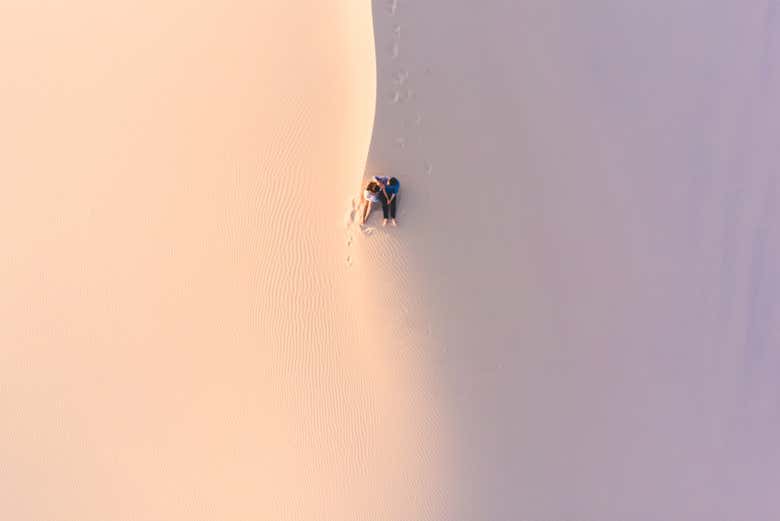 Ariel view of the dunes
