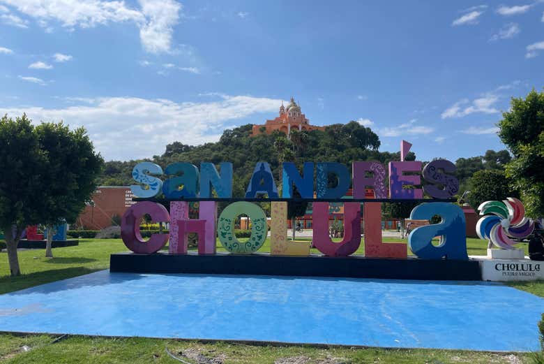 Les lettres colorées de San Andrés Cholula