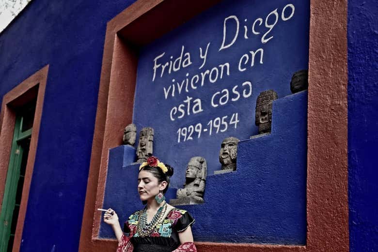 Una artista en la casa de Frida Kahlo