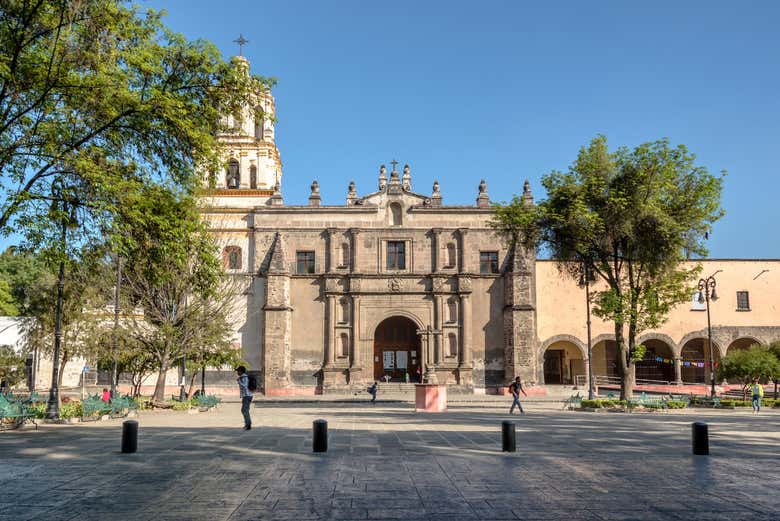 Parroquia de San Juan Bautista, en el centro de Coyoacán