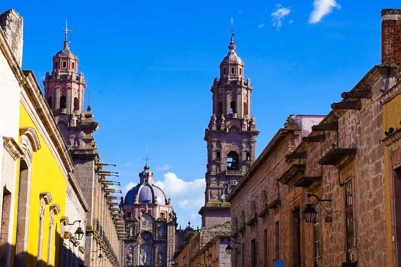 Calle típica de Morelia
