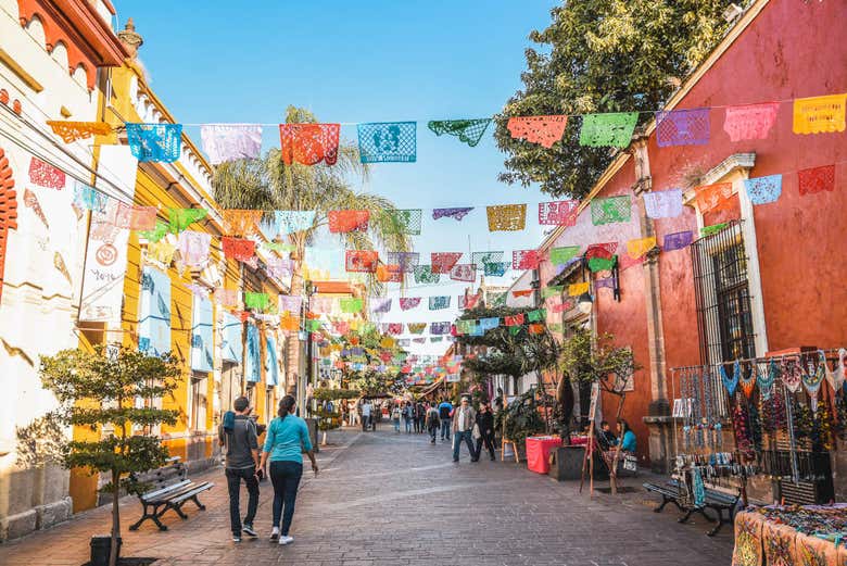 Fachadas coloridas en Guadalajara