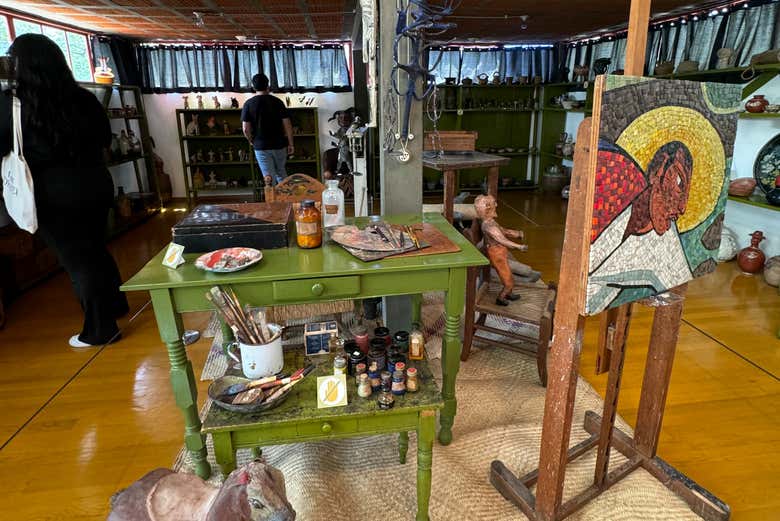 Visitando la casa de Diego Rivera