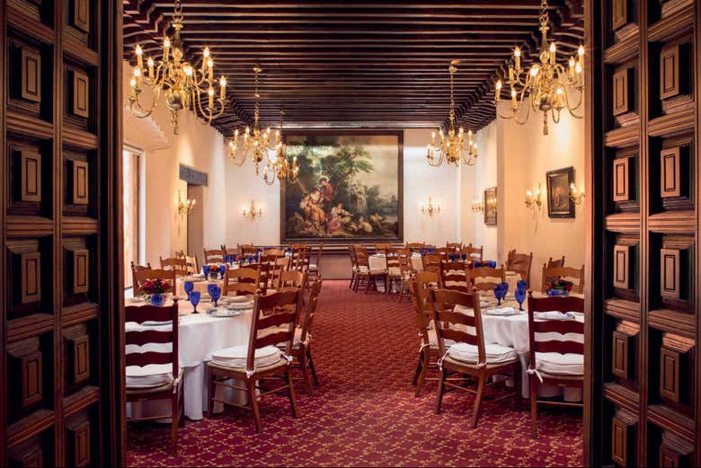 Degustaréis una rica cena en la Hacienda de los Morales