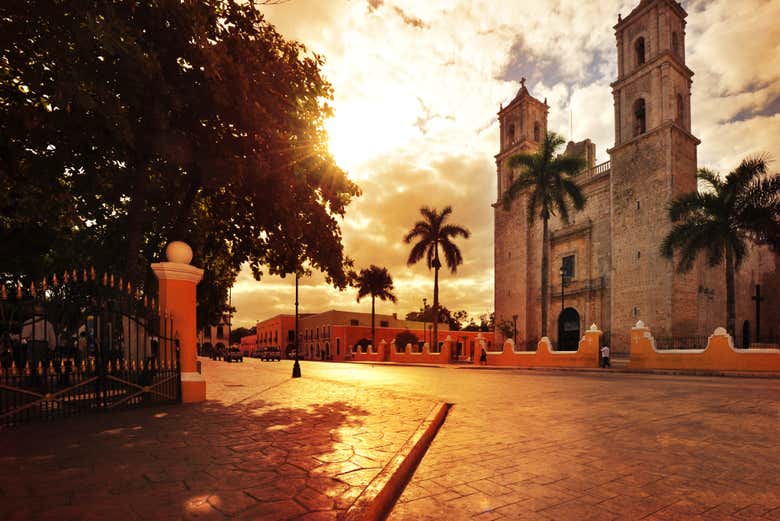 Casco antiguo de Valladolid, en el Yucatán