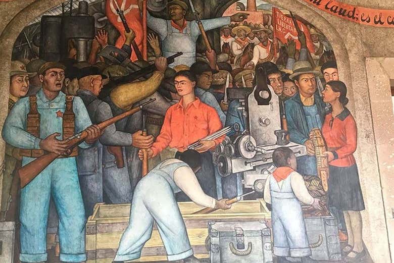 Murais de Diego Rivera nos pátios da SEP
