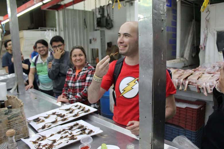 Dégustation d'insectes