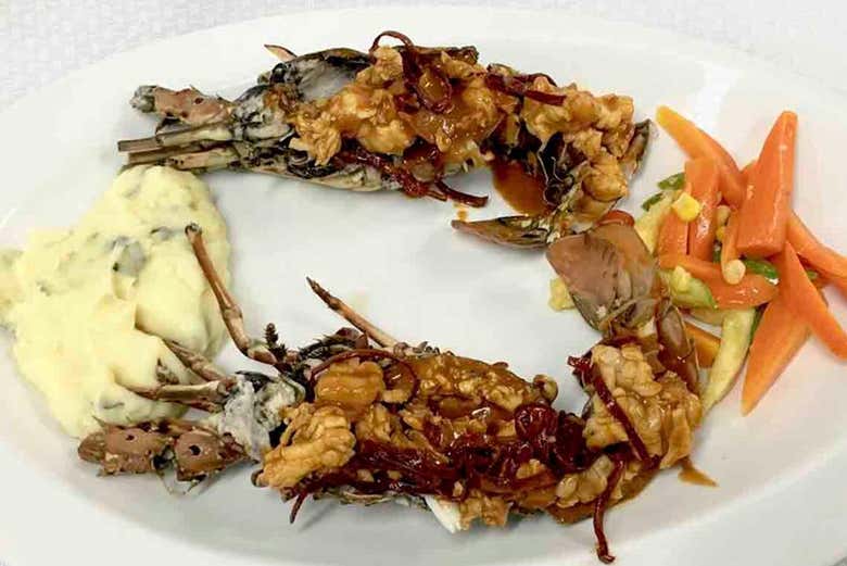 La cena consta di tre portate