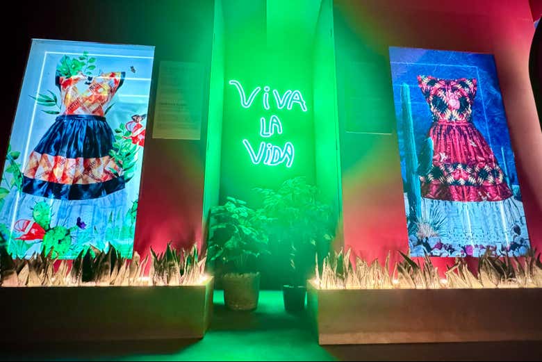 Begin your journey with this vibrant light installation