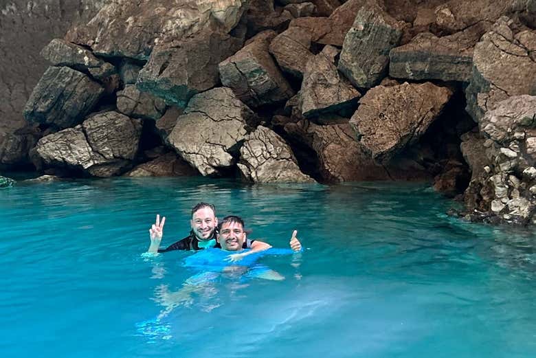 Enjoy a dip in the Cueva del Agua's pools