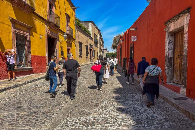 Passeando pelas ruas pitorescas de San Miguel de Allende