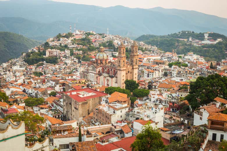 Aerial view of Taxco