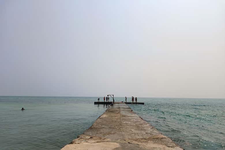 La jetée de l'Isla de Enmedio