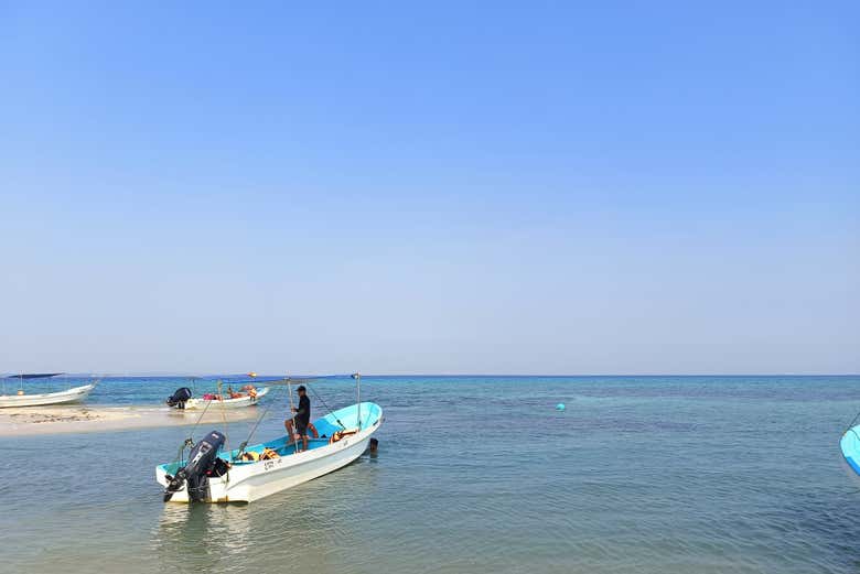 Vous vous rendrez sur l'Isla de Enmedio en bateau