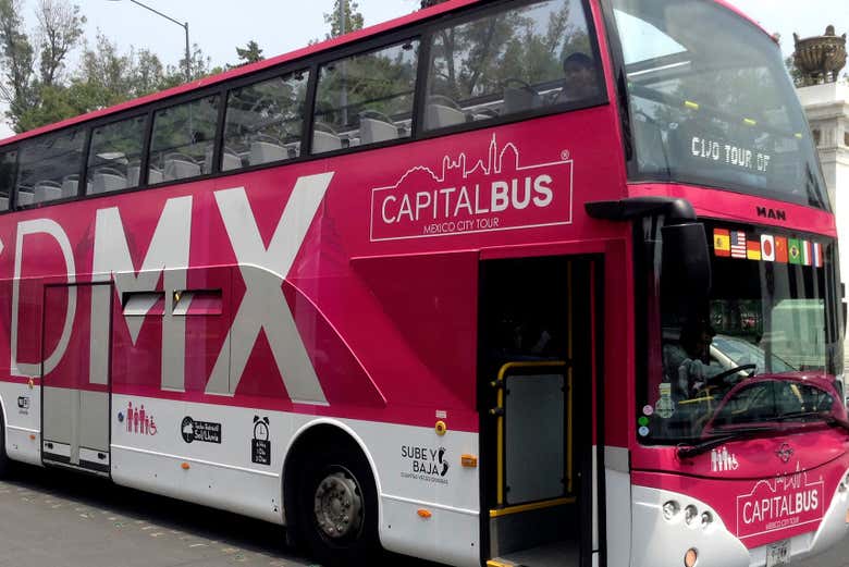 Ônibus panorâmico na Cidade do México