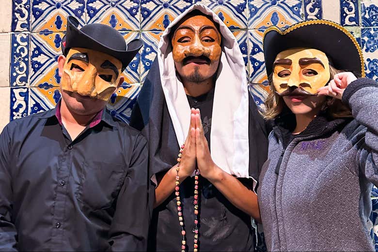 Caracterização dos guias com máscaras