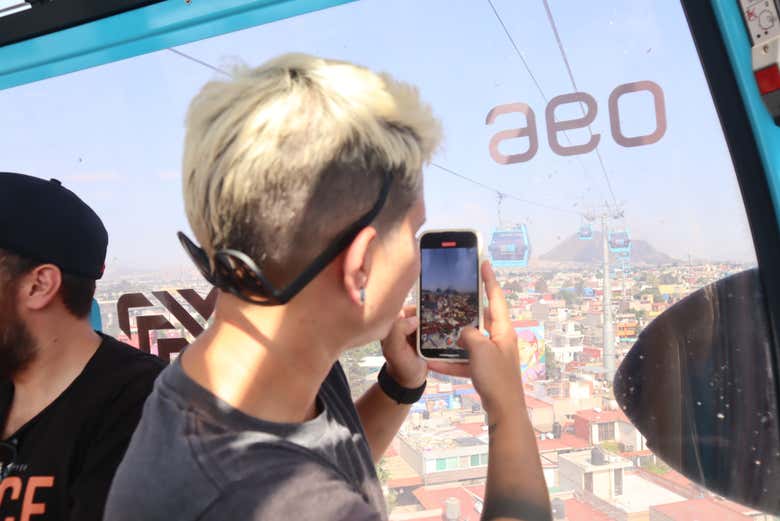 Foto dalla funicolare più famosa del Messico