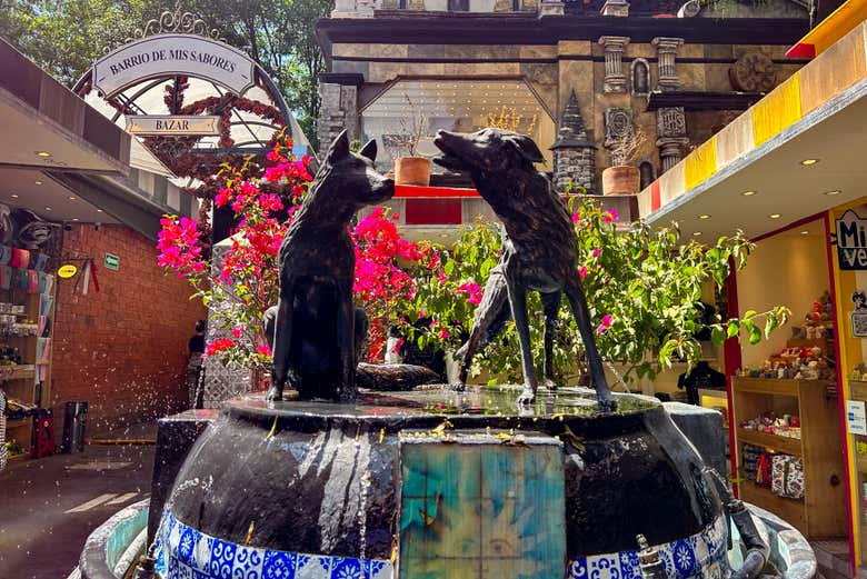 Fuente de los coyotes en Coyoacán