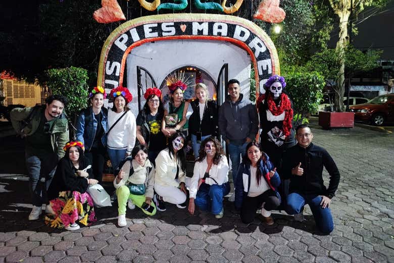 Grupo disfrutando del recorrido