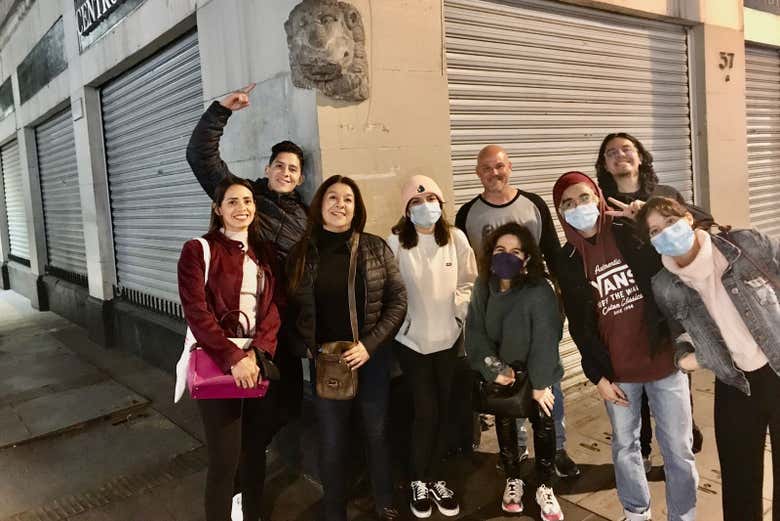 Percorrendo a capital mexicana de noite