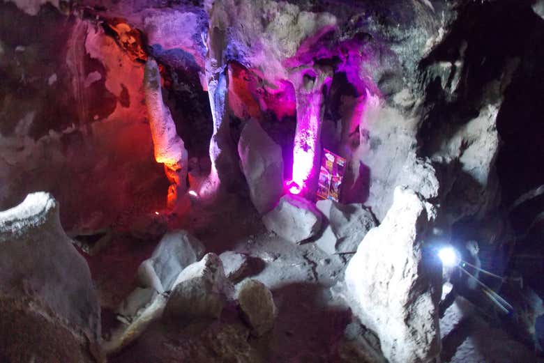 Iluminación de la cueva de Xoxafi